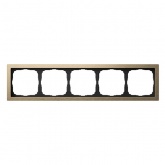 Рамка Systeme Electric ArtGallery Pure 5 постов металл, латунь
