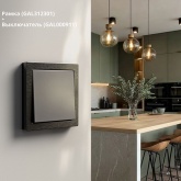 Рамка Systeme Electric ArtGallery Pure 1 пост металл, оникс