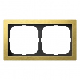 Рамка Systeme Electric ArtGallery Pure 2 поста металл, золото