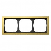 Рамка Systeme Electric ArtGallery Pure 3 поста металл, золото