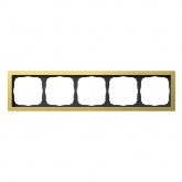 Рамка Systeme Electric ArtGallery Pure 5 постов металл, золото