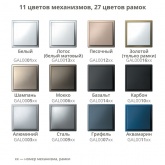 Рамка Systeme Electric ArtGallery Pure 4 поста органическое стекло, белый