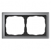 Рамка Systeme Electric ArtGallery Pure 2 поста органическое стекло, алюминий