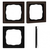 Рамка Systeme Electric ArtGallery Pure 1 пост органическое стекло, мокко