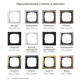 Рамка Systeme Electric ArtGallery Pure 5 постов органическое стекло, мокко