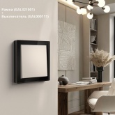Рамка Systeme Electric ArtGallery Pure 1 пост органическое стекло, черный