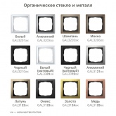 Рамка Systeme Electric ArtGallery Pure 4 поста органическое стекло, черный