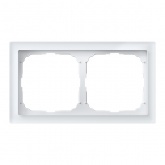 Рамка Systeme Electric ArtGallery Pure 2 поста органическое стекло, белый