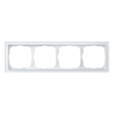 Рамка Systeme Electric ArtGallery Pure 4 поста органическое стекло, белый