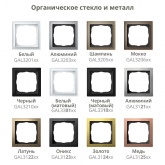 Рамка Systeme Electric ArtGallery Pure 5 постов органическое стекло, белый