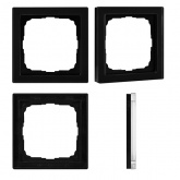 Рамка Systeme Electric ArtGallery Pure 1 пост матовое органическое стекло, черный