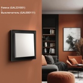 Рамка Systeme Electric ArtGallery Pure 1 пост матовое органическое стекло, черный