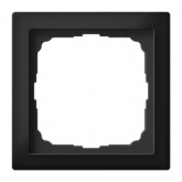 Рамка Systeme Electric ArtGallery Pure 1 пост матовое органическое стекло, черный