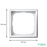 Рамка Systeme Electric ArtGallery 1 пост белая