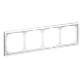 Рамка Systeme Electric ArtGallery 4 поста белая