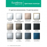 Рамка Systeme Electric ArtGallery 5 постов белая