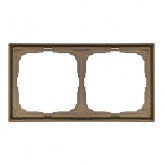 Рамка Systeme Electric ArtGallery 2 поста шампань