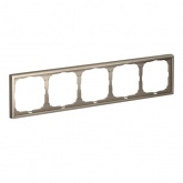 Рамка Systeme Electric ArtGallery 5 постов шампань