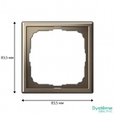 Рамка Systeme Electric ArtGallery 1 пост мокко