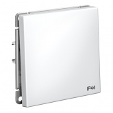 Одноклавишный переключатель Systeme Electric ArtGallery 10A IP44 белый