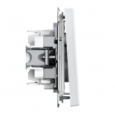 Одноклавишный переключатель SE ArtGallery 10А IP44 быстрозажимные клеммы белый