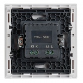 Светорегулятор поворотно-нажимной ИЭК FORTE&PIANO FP254 600Вт белые