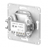 Одноклавишный выключатель с подсветкой SE AtlasDesign 10A, быстрозажимные клеммы, алюминий