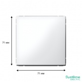 Одноклавишный выключатель SE ArtGallery 10А белый