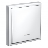 Одноклавишный выключатель с подсветкой SE ArtGallery 10А белый