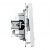 Одноклавишный выключатель с подсветкой SE ArtGallery 10А быстрозажимные клеммы белый