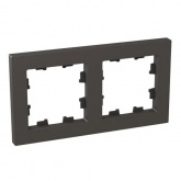 Рамка 2-местная EKF Эпика мокко