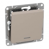 Механизм выключателя 1-клавишного EKF с подсветкой 10А Эпика кремовый