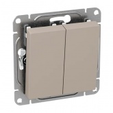 Механизм выключателя 2-клавишного EKF 10А Эпика кремовый