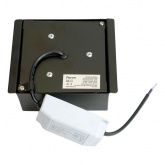 Светильник светодиодный Feron AL254 12W 6500K 960Lm 110° черный, грильято 89x89 мм с драйвером