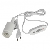 Светильник для растений ЭРА FITO-Time-Holder E27 1,5 м с проводом и таймером для фитоламп