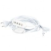 Разветвитель сетевой для FITO светильников ЭРА 3х IEC C7 3pin 2m+timer на 3 точки с таймером 4/8/12h