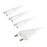 Разветвитель сетевой для FITO светильников ЭРА 3х IEC C7 3pin 2m+timer на 3 точки с таймером 4/8/12h