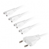 Разветвитель сетевой для FITO светильников ЭРА 4х IEC C7 3pin 2m+timer на 4 точки с таймером 4/8/12h