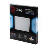 Светильник светодиодный квадрат встраиваемый ЭРА LED 6-20-4K/1 регулируемый 20W 4000K 220V панель