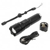 Фонарик ручной КВТ FL-8052 Профи регулируемый фокус, яркость светового потока 1000лм, 5 режимов