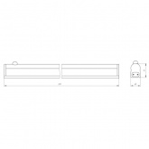 Светильник светодиодный ЭРА LLED-02-08W-4000-MS-W с датчиком движения 8W 4000K 220V IP20 L574mm