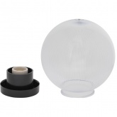 Светильник садово-парковый ЭРА НТУ 02-100-352 шар прозрачный призма D350mm Е27