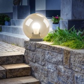 Светильник садово-парковый ЭРА НТУ 01-60-203 шар золотистый D200mm Е27