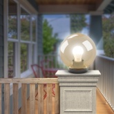 Светильник садово-парковый ЭРА НТУ 01-100-303 шар золотистый D300mm Е27