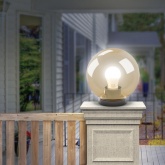 Светильник садово-парковый ЭРА НТУ 01-100-303 шар золотистый D300mm Е27