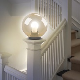 Светильник садово-парковый ЭРА НТУ 01-100-303 шар золотистый D300mm Е27