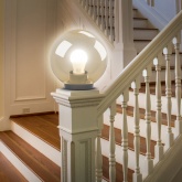 Светильник садово-парковый ЭРА НТУ 01-100-303 шар золотистый D300mm Е27