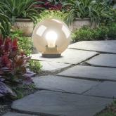 Светильник садово-парковый ЭРА НТУ 01-100-353 шар золотистый D350mm Е27