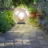 Светильник садово-парковый ЭРА НТУ 01-100-353 шар золотистый D350mm Е27