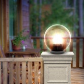 Светильник садово-парковый ЭРА НТУ 02-60-255 шар дымчатый призма D250mm Е27